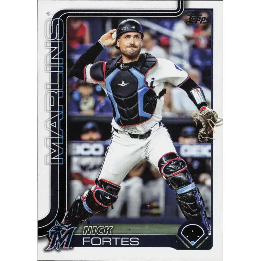 2025 Topps #523 Nick Fortes NM-MT Miami Marlins Baseball Card - Baseball Card Single