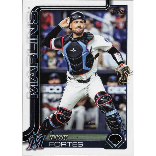 2025 Topps #523 Nick Fortes NM-MT Miami Marlins Baseball Card