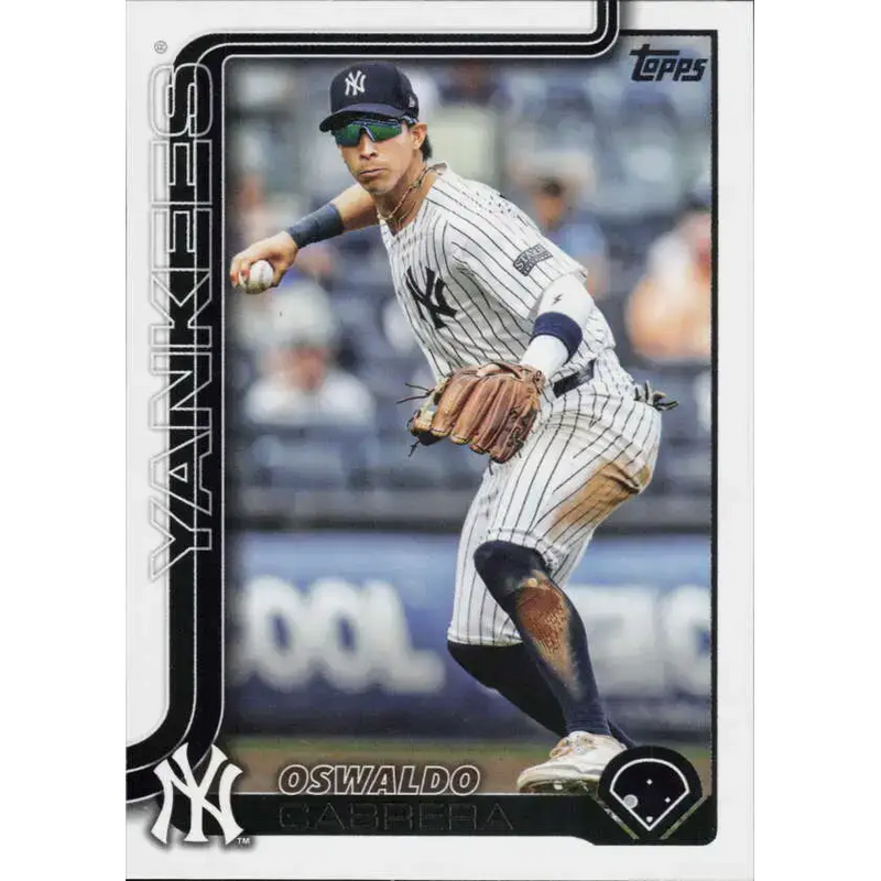 2025 Topps #528 Oswaldo Cabrera NM-MT New York Yankees Baseball Card - Baseball Card Single