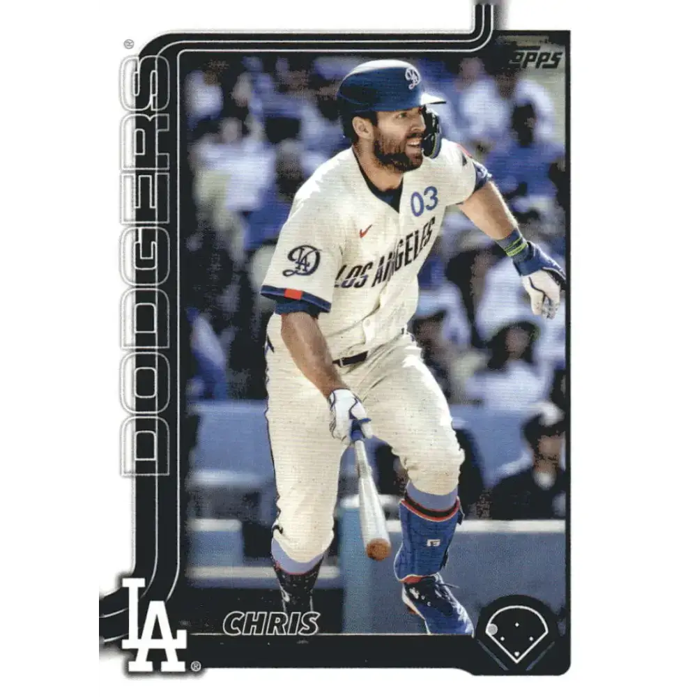 2025 Topps #53 Chris Taylor NM-MT Los Angeles Dodgers Baseball Card - Baseball Card Single