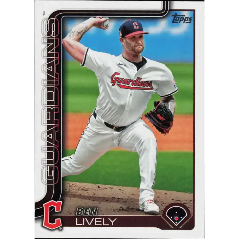 2025 Topps #532 Ben Lively NM-MT Cleveland Guardians Baseball Card