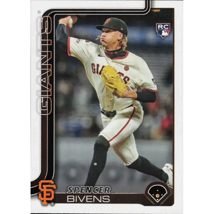 2025 Topps #537 Spencer Bivens NM-MT RC Rookie San Francisco Giants Baseball Card - Baseball Card Single