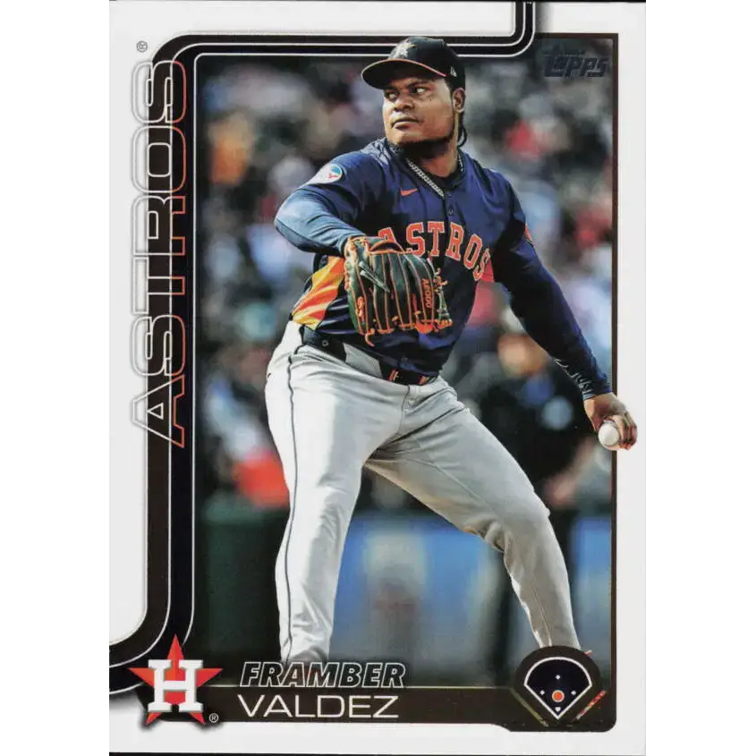 2025 Topps #544 Framber Valdez NM-MT Houston Astros Baseball Card - Baseball Card Single