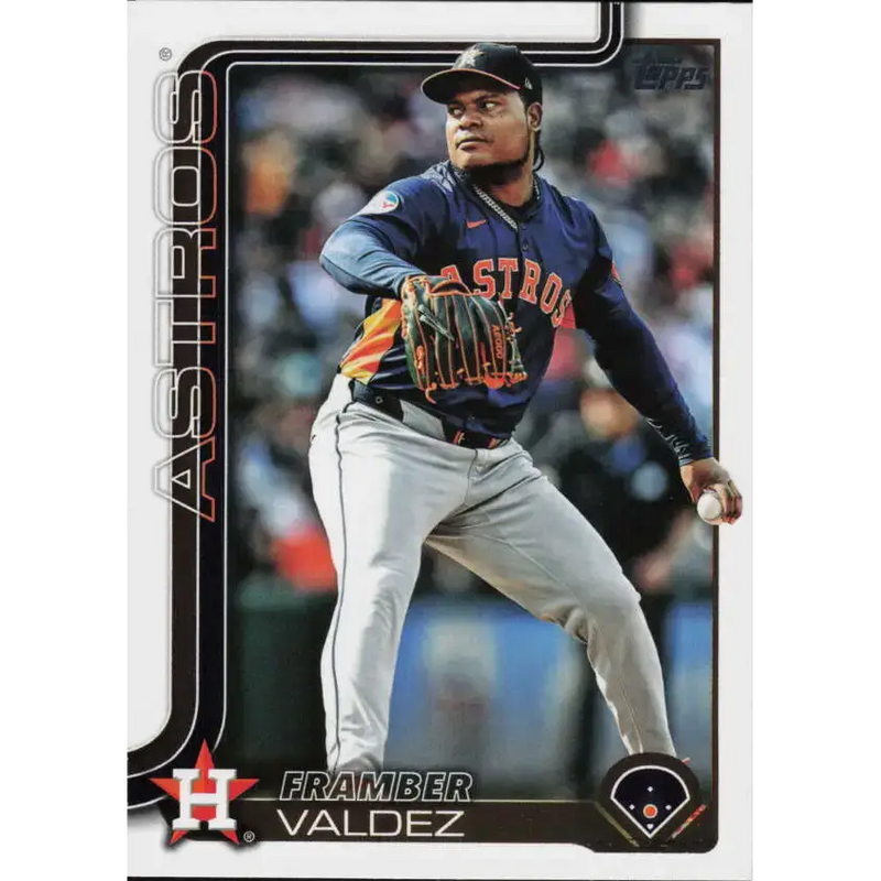 2025 Topps #544 Framber Valdez NM-MT Houston Astros Baseball Card - Baseball Card Single