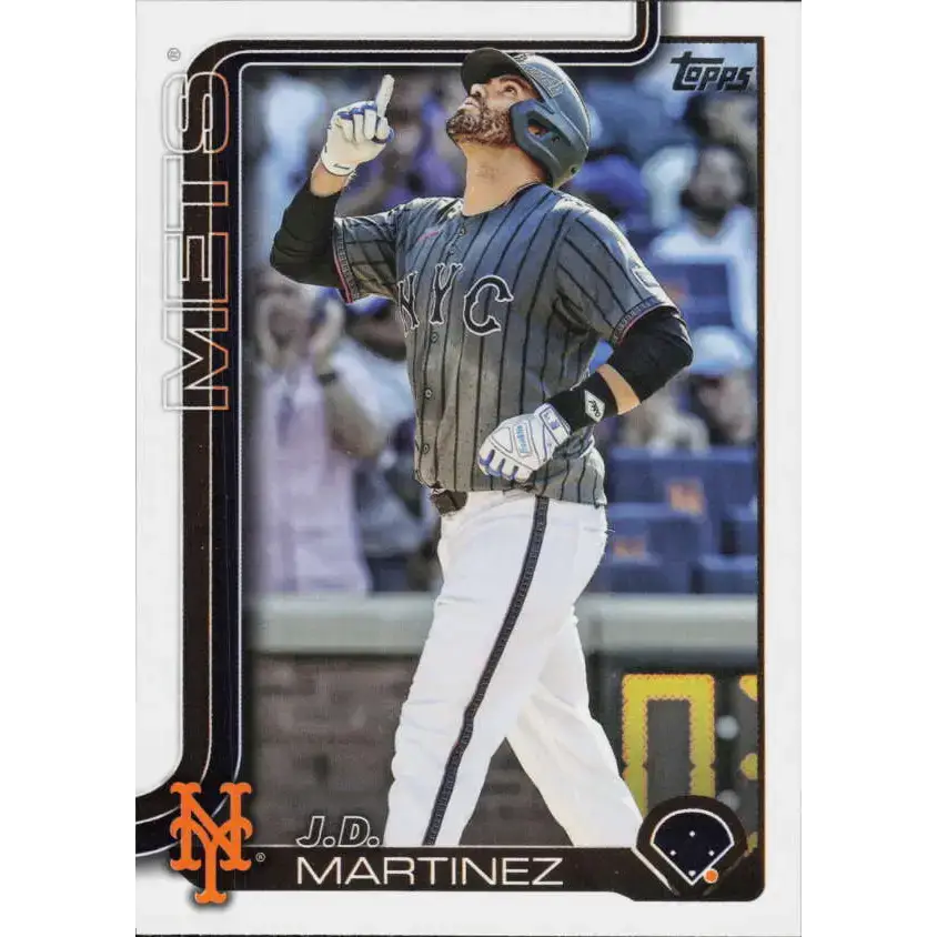 2025 Topps #549 J.D. Martinez NM-MT New York Mets Baseball Card - Baseball Card Single