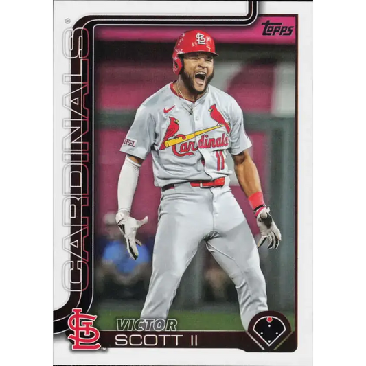 2025 Topps #551 Victor Scott II NM-MT St. Louis Cardinals Baseball Card - Baseball Card Single