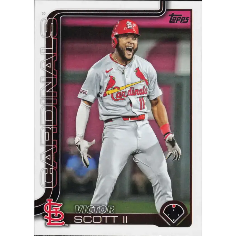 2025 Topps #551 Victor Scott II NM-MT St. Louis Cardinals Baseball Card - Baseball Card Single
