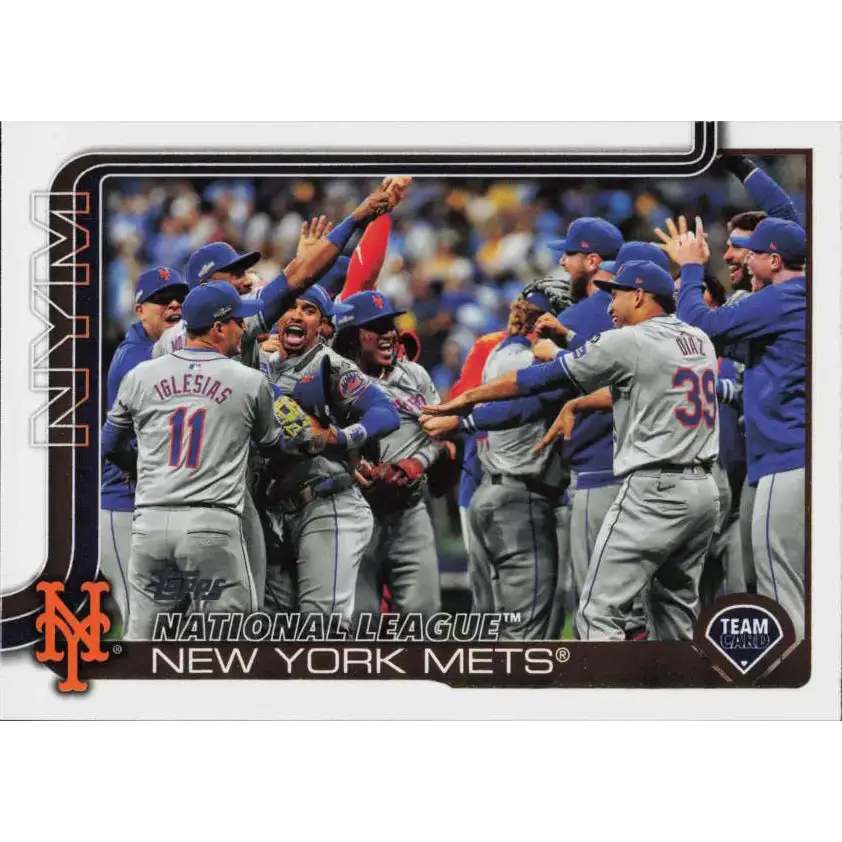 2025 Topps #553 New York Mets NM-MT New York Mets Baseball Card - Baseball Card Single