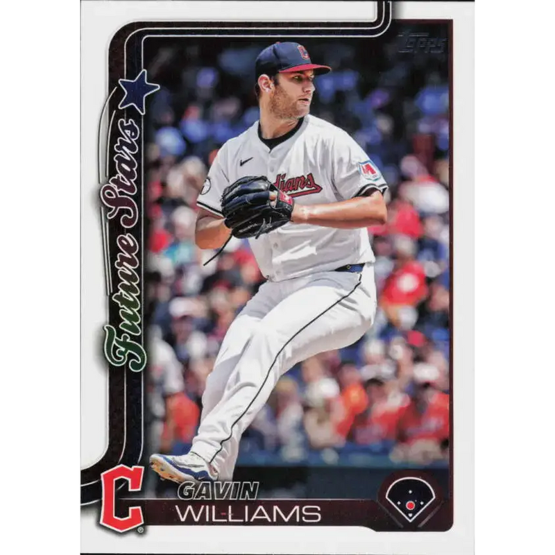 2025 Topps #554 Gavin Williams NM-MT Cleveland Guardians Baseball Card - Baseball Card Single
