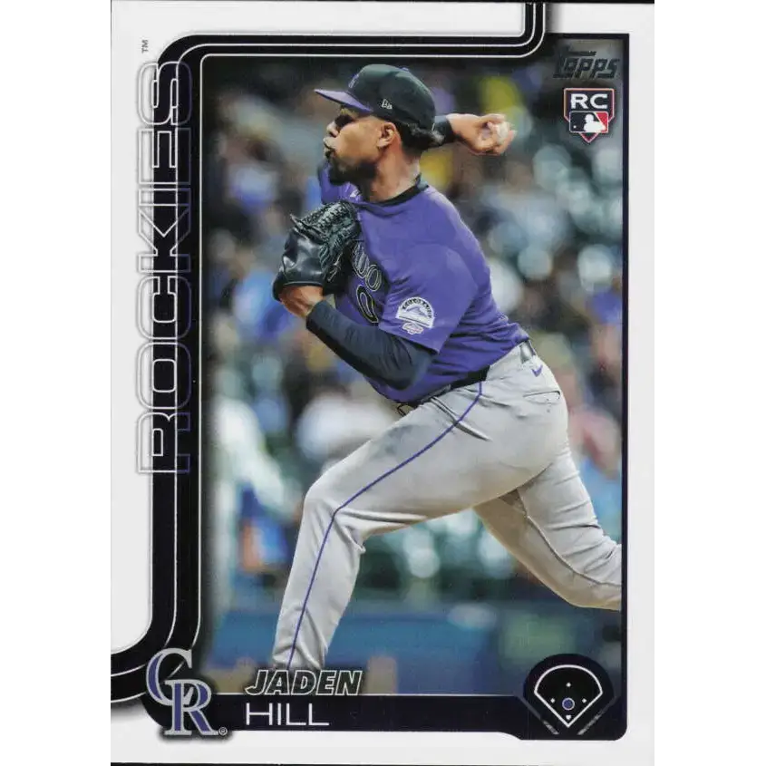 2025 Topps #556 Jaden Hill NM-MT RC Rookie Colorado Rockies Baseball Card - Baseball Card Single