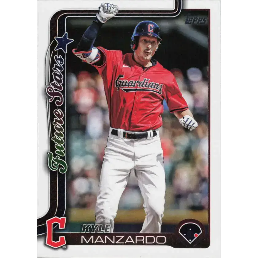 2025 Topps #557 Kyle Manzardo NM-MT Cleveland Guardians Baseball Card - Baseball Card Single