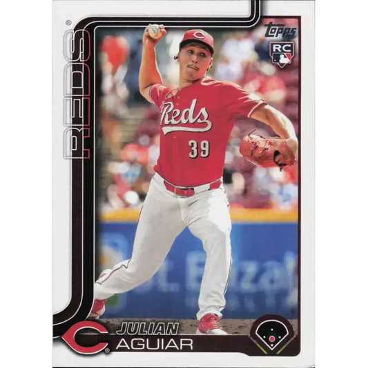 2025 Topps #566 Julian Aguiar NM-MT RC Rookie Cincinnati Reds Baseball Card - Baseball Card Single
