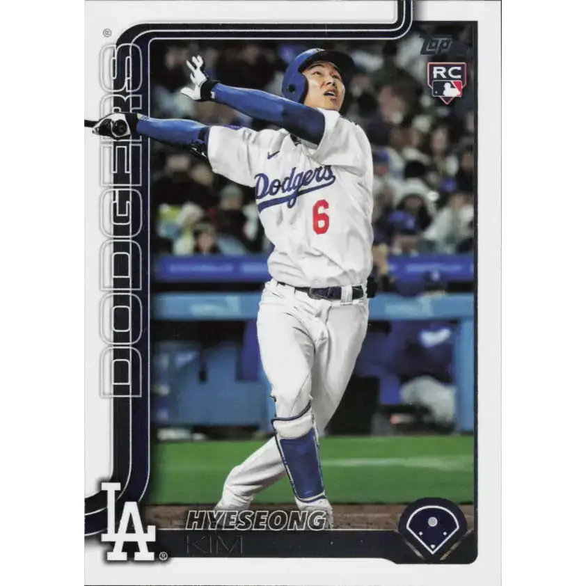 2025 Topps #573 Hyeseong Kim NM-MT RC Rookie Los Angeles Dodgers Baseball Card - Baseball Card Single