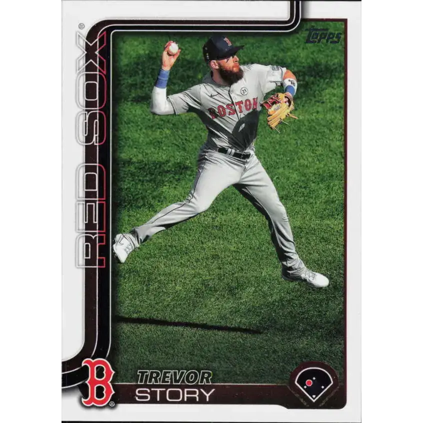 2025 Topps #577 Trevor Story NM-MT Boston Red Sox Baseball Card - Baseball Card Single