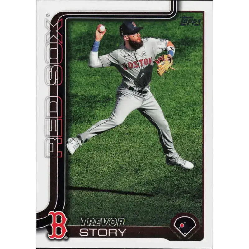 2025 Topps #577 Trevor Story NM-MT Boston Red Sox Baseball Card - Baseball Card Single