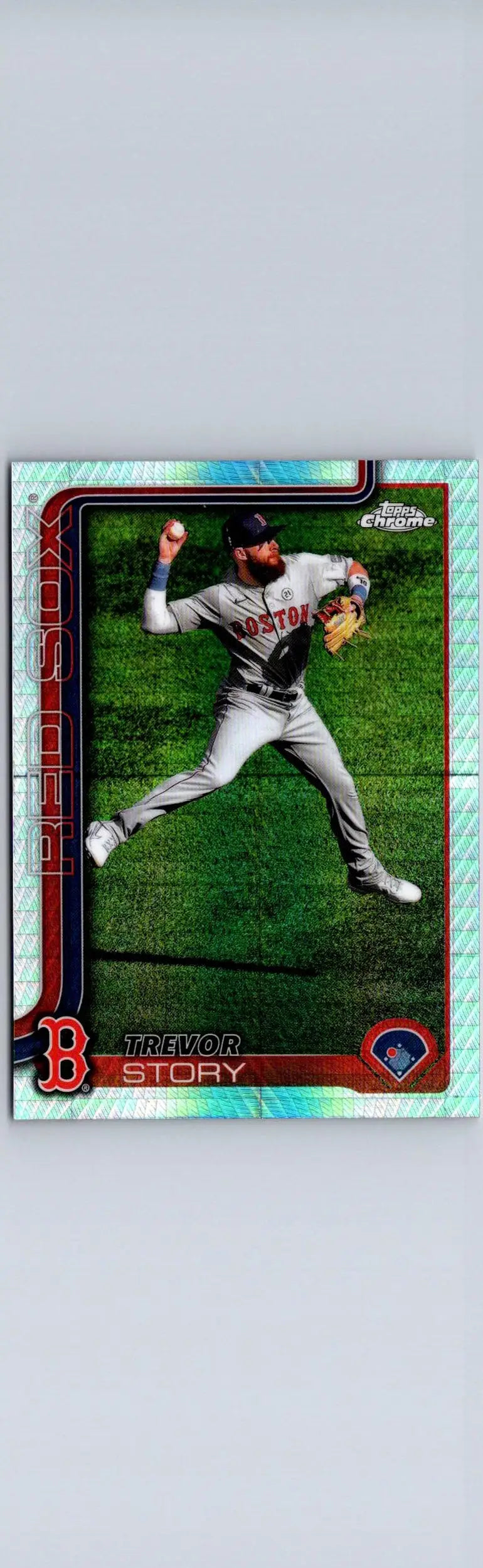 Trevor Story Boston Red Sox baseball card 2025 Topps #577 Trevor Story Rainbow Foil