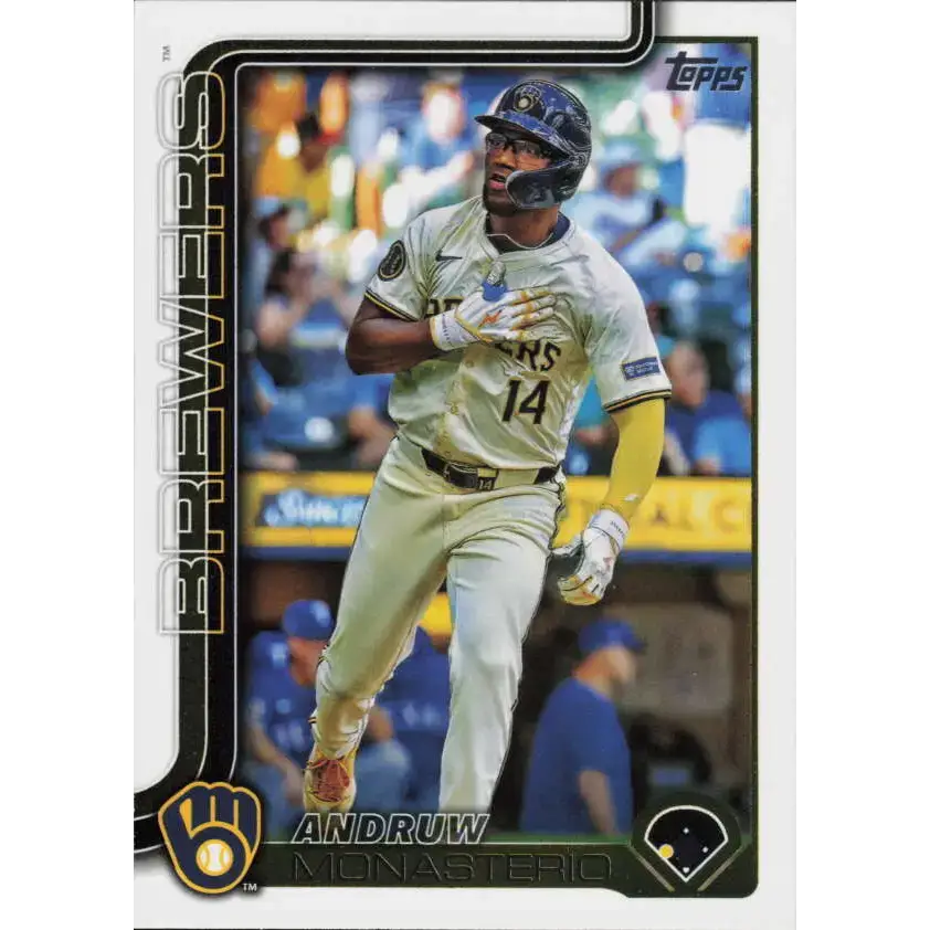 2025 Topps #581 Andruw Monasterio NM-MT Milwaukee Brewers Baseball Card