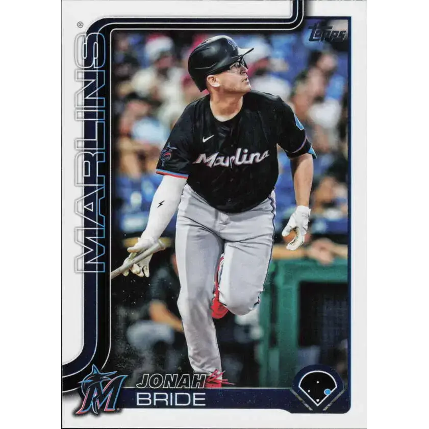 2025 Topps #585 Jonah Bride NM-MT Miami Marlins Baseball Card - Baseball Card Single