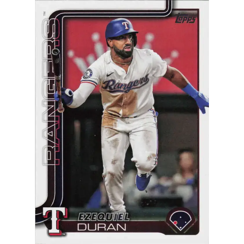 2025 Topps #589 Ezequiel Duran NM-MT Texas Rangers Baseball Card - Baseball Card Single