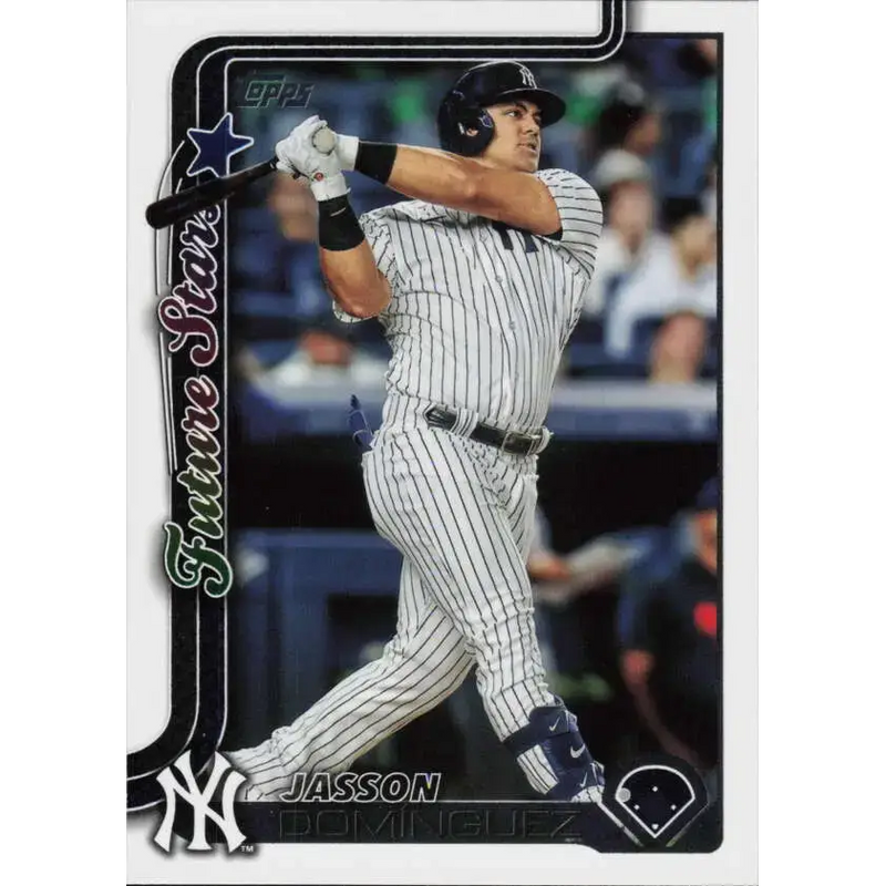 2025 Topps #590 Jasson Dominguez NM-MT New York Yankees Baseball Card - Baseball Card Single