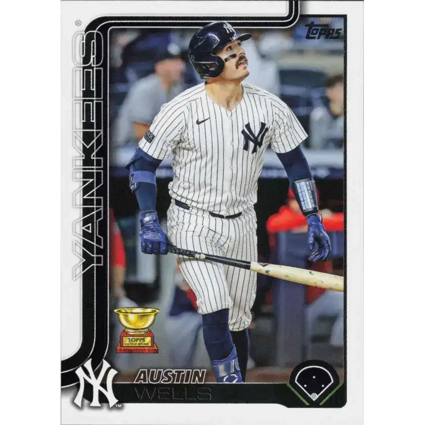 2025 Topps #591 Austin Wells NM-MT New York Yankees Baseball Card - Baseball Card Single