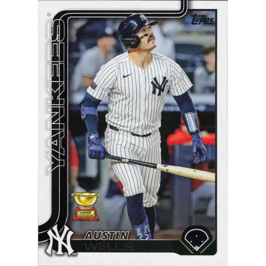 2025 Topps #591 Austin Wells NM-MT New York Yankees Baseball Card - Baseball Card Single