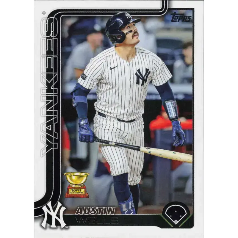 2025 Topps #591 Austin Wells NM-MT New York Yankees Baseball Card - Baseball Card Single