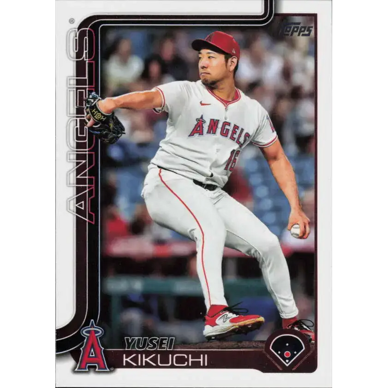 2025 Topps #592 Yusei Kikuchi NM-MT Los Angeles Angels Baseball Card - Baseball Card Single