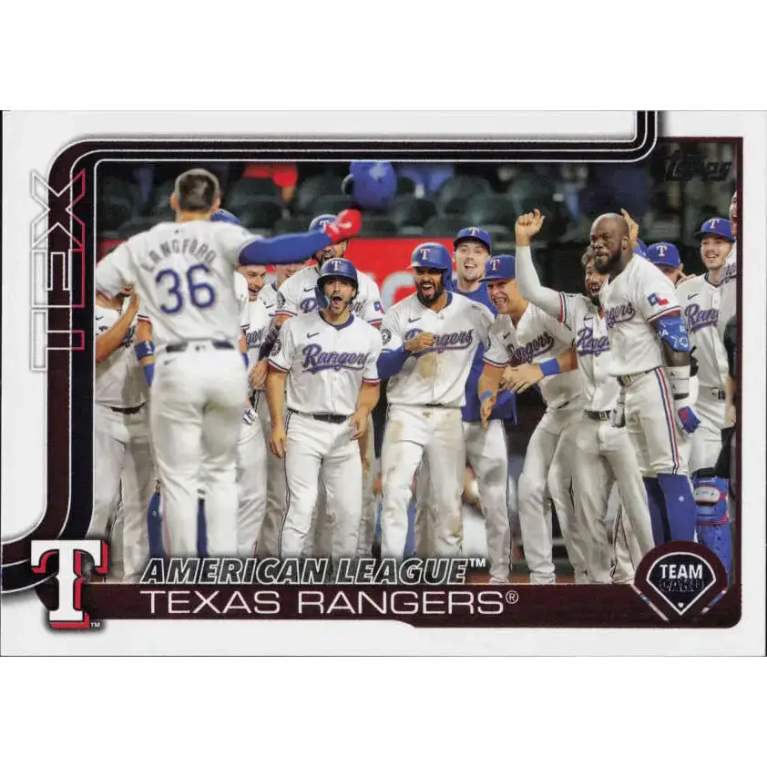 2025 Topps #593 Texas Rangers NM-MT Texas Rangers Baseball Card - Baseball Card Single