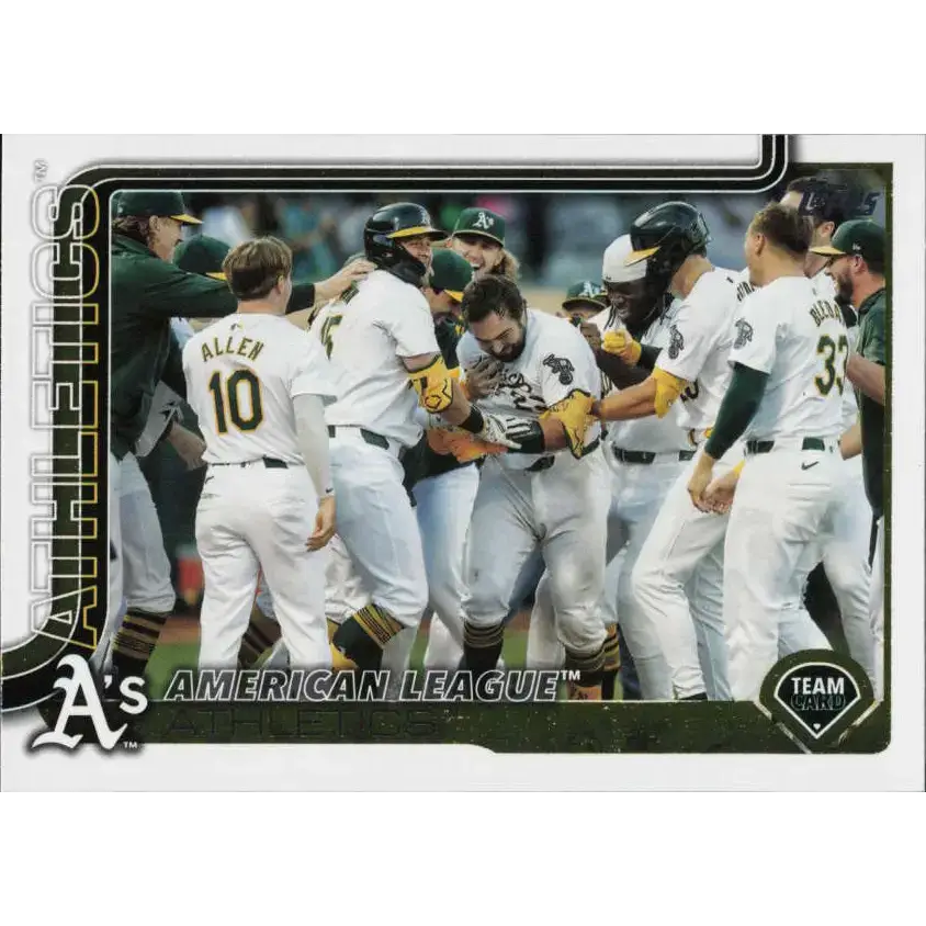 2025 Topps #594 Athletics NM-MT Athletics Baseball Card - Baseball Card Single