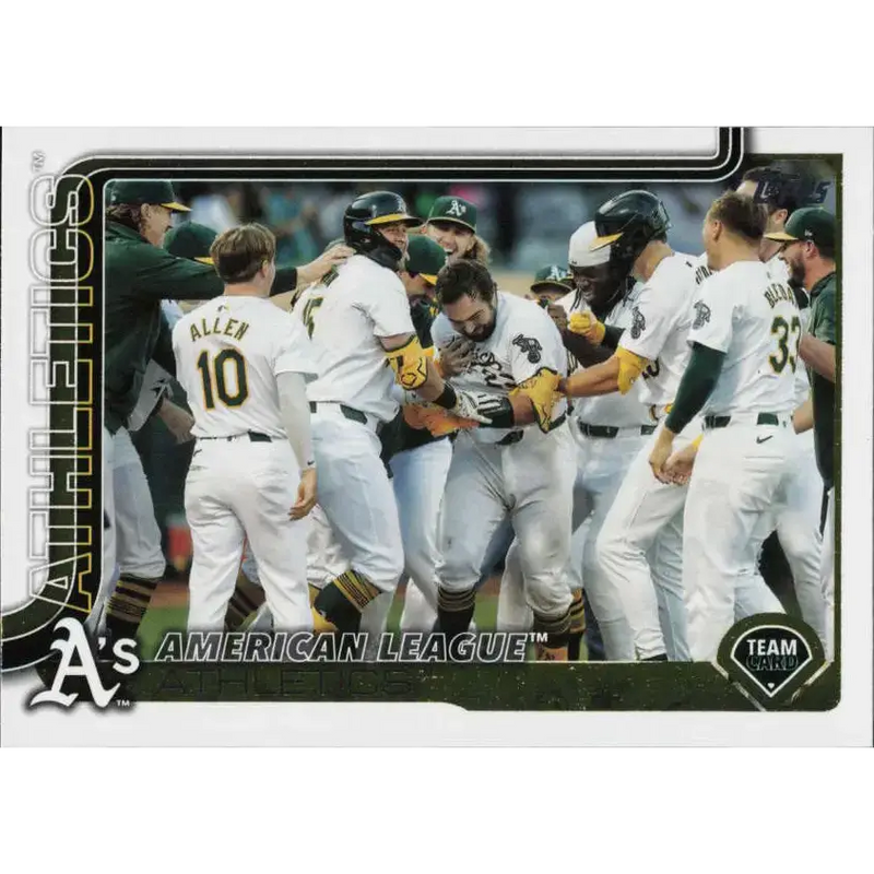2025 Topps #594 Athletics NM-MT Athletics Baseball Card - Baseball Card Single