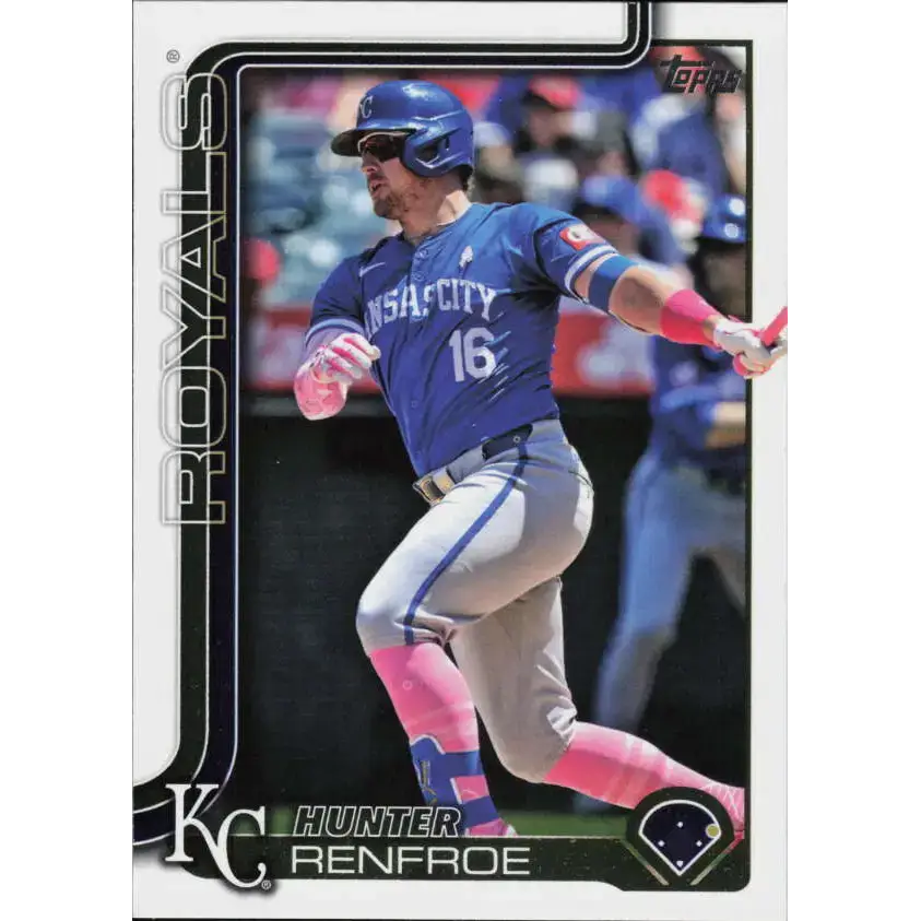 2025 Topps #598 Hunter Renfroe NM-MT Kansas City Royals Baseball Card - Baseball Card Single
