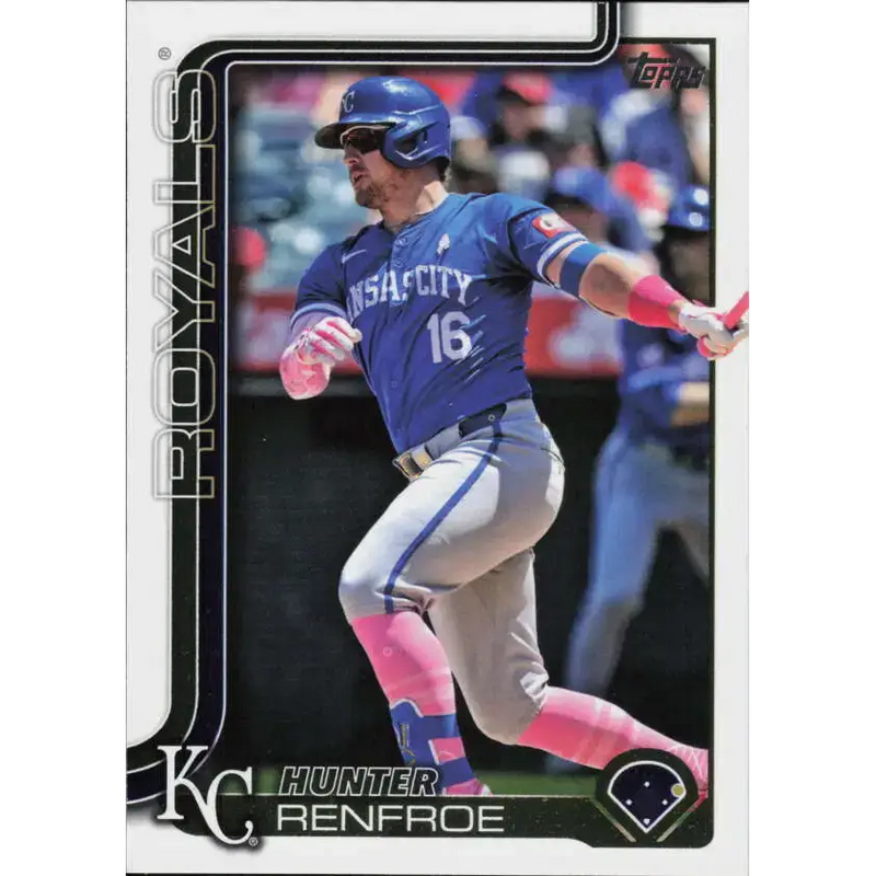 2025 Topps #598 Hunter Renfroe NM-MT Kansas City Royals Baseball Card - Baseball Card Single