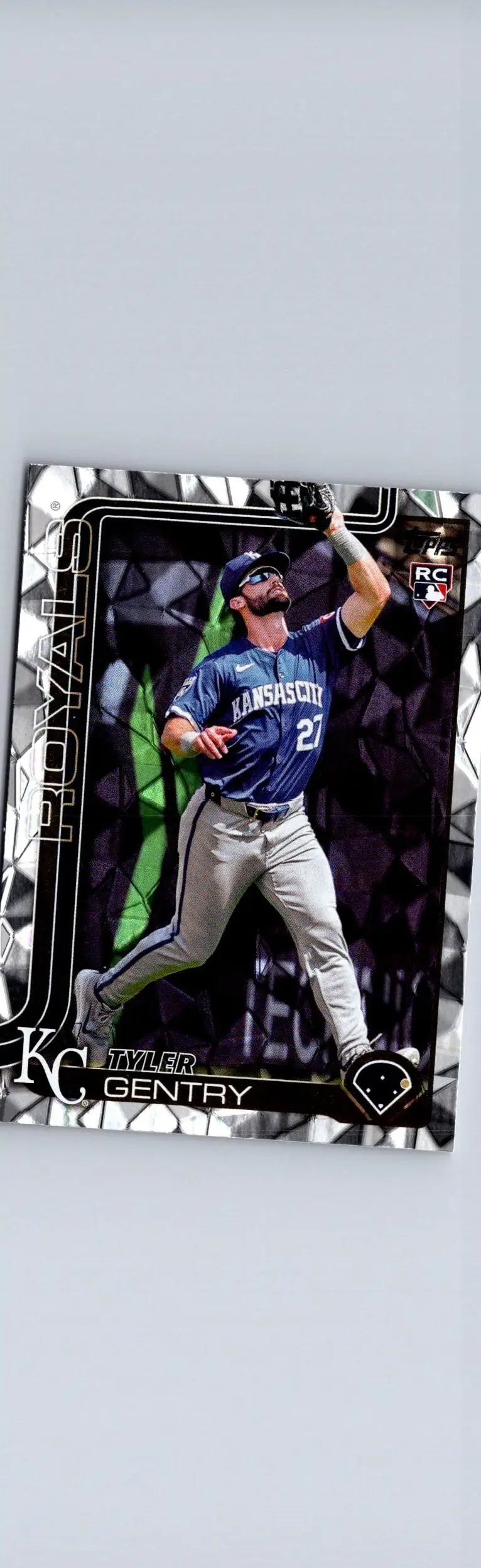 Baseball card featuring Tyler Gentry Diamante Foil from 2025 Topps Gentry Diamante collection