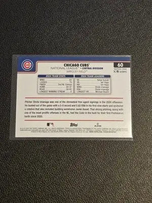 2025 Topps #60 Chicago Cubs Diamante Foil - Baseball Card Single