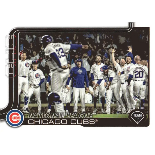 2025 Topps #60 Chicago Cubs NM-MT Chicago Cubs Baseball Card - Baseball Card Single