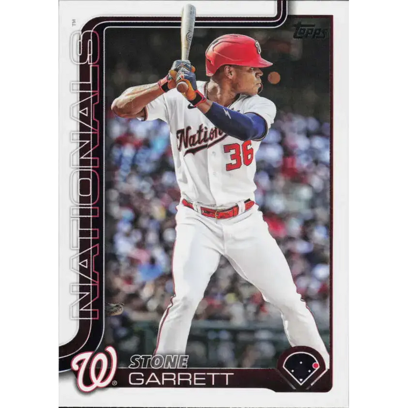 2025 Topps #601 Stone Garrett NM-MT Washington Nationals Baseball Card - Baseball Card Single