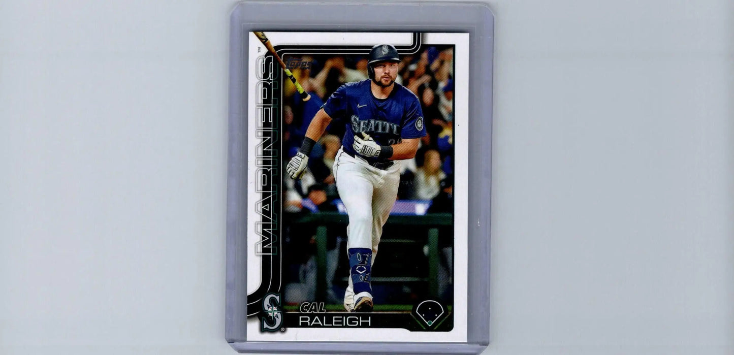 Baseball trading card featuring Cal Raleigh from 2025 Topps #603 collection