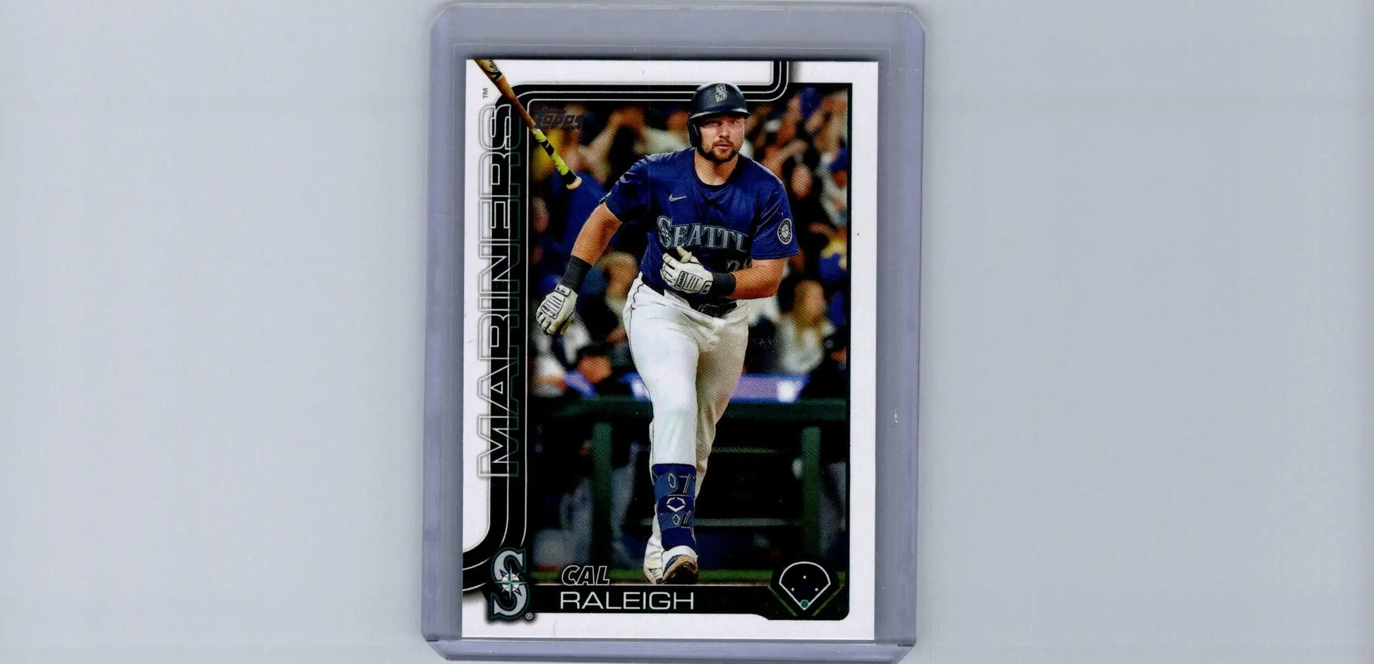 Baseball trading card featuring Cal Raleigh from 2025 Topps #603 collection