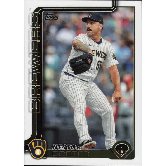 2025 Topps #604 Nestor Cortes NM-MT Milwaukee Brewers Baseball Card