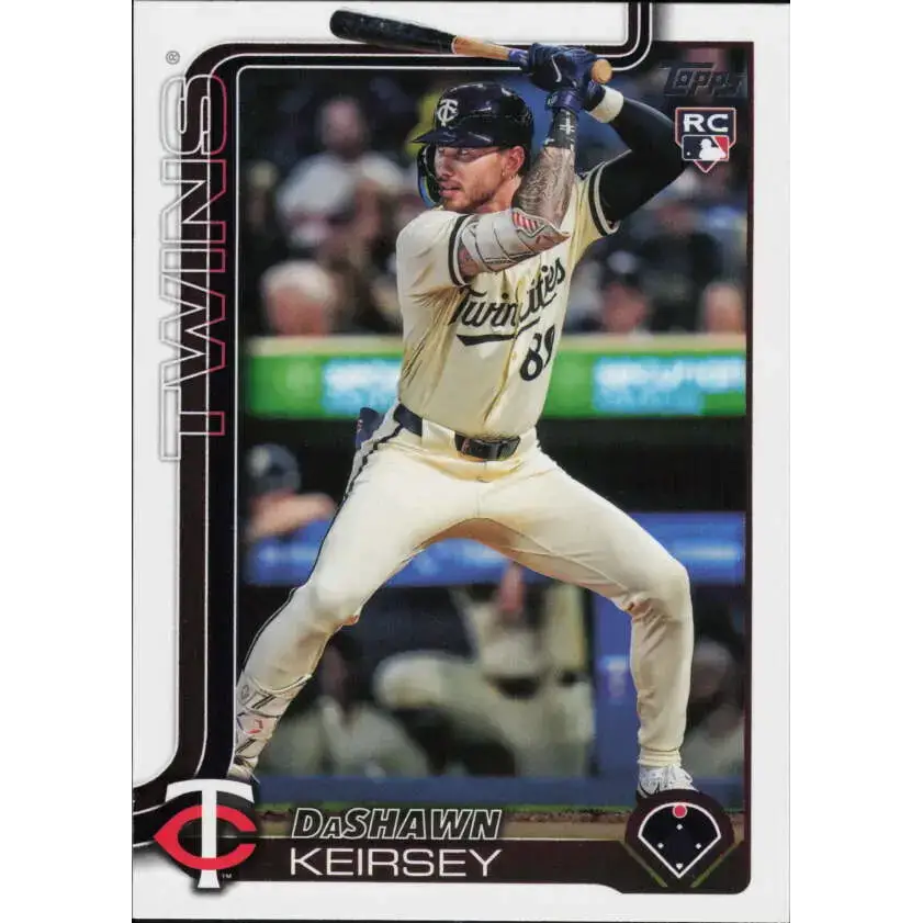 2025 Topps #605 DaShawn Keirsey NM-MT RC Rookie Minnesota Twins Baseball Card - Baseball Card Single
