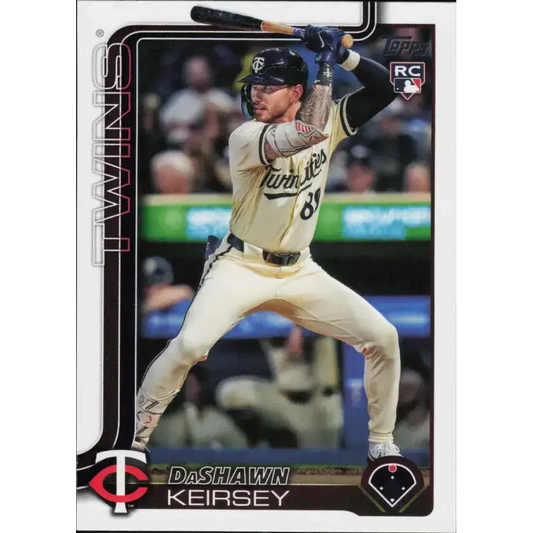 2025 Topps #605 DaShawn Keirsey NM-MT RC Rookie Minnesota Twins Baseball Card