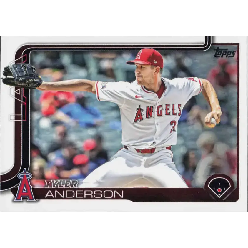 2025 Topps #606 Tyler Anderson NM-MT Los Angeles Angels Baseball Card - Baseball Card Single