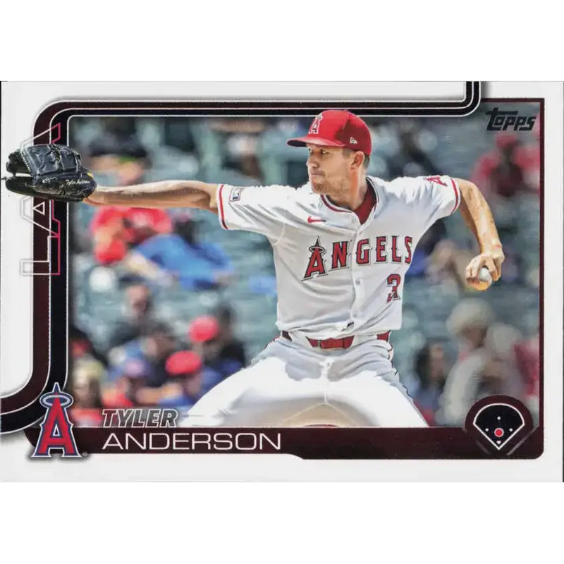 2025 Topps #606 Tyler Anderson NM-MT Los Angeles Angels Baseball Card - Baseball Card Single