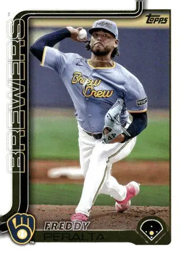 2025 Topps #61 Freddy Peralta NM-MT Brewers - Baseball Card Single