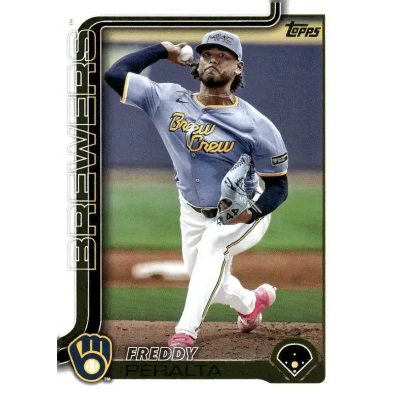 2025 Topps #61 Freddy Peralta NM-MT Milwaukee Brewers Baseball Card