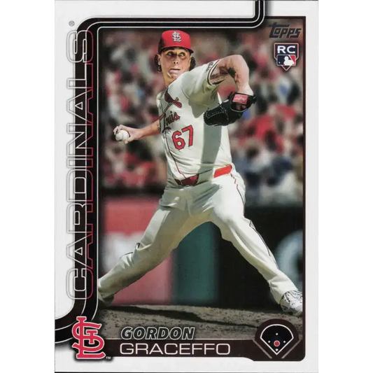 2025 Topps #610 Gordon Graceffo NM-MT RC Rookie St. Louis Cardinals Baseball Card - Baseball Card Single
