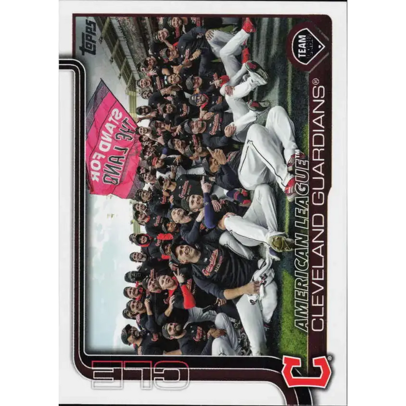 2025 Topps #612 Cleveland Guardians NM-MT Cleveland Guardians Baseball Card - Baseball Card Single