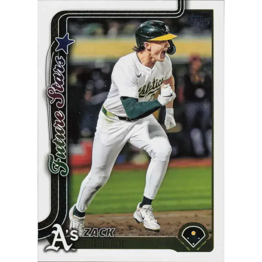 2025 Topps #617 Zack Gelof NM-MT Athletics Baseball Card - Baseball Card Single