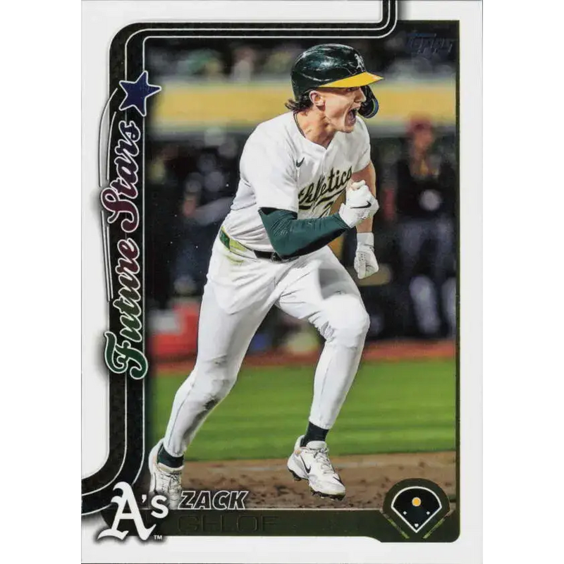 2025 Topps #617 Zack Gelof NM-MT Athletics Baseball Card - Baseball Card Single